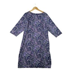 Talbots 3/4 length sleeve dress, paisley print. NWT size 2X